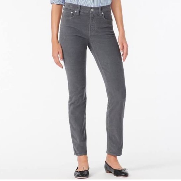 J Crew Grey “Fav Fit” Corduroy - Petite Size 0/25 - Picture 1 of 5